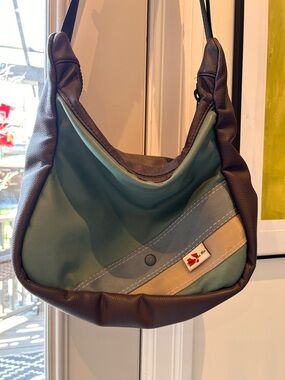 Funky Upcycled Mari Clo Ro Over the Shoulder Purse Made From Car Parts